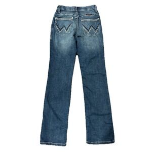 Wrangler Willow Ultimate Riding Blue Jeans Mid Rise Womens Size 3 34 Cowgirl